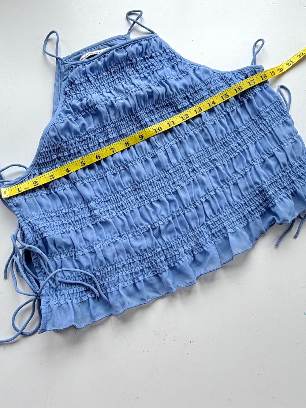 Abercrombie & Fitch Set Ruched Ruffled Halter & Mini Skort Size Large - Picture 7 of 13